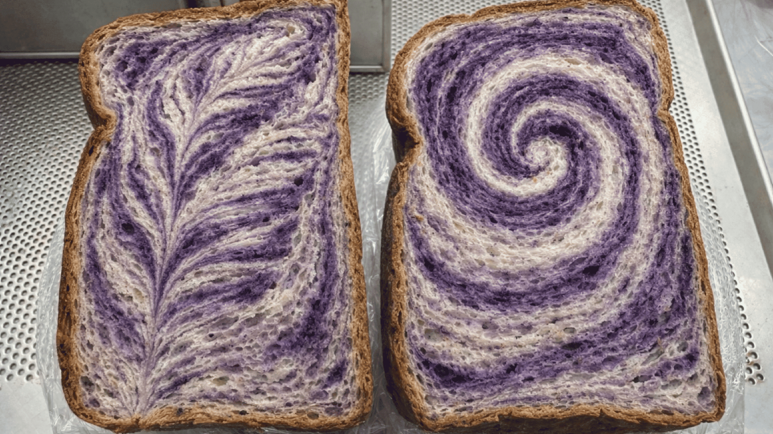 High-protein ube toast and plant-based pastries